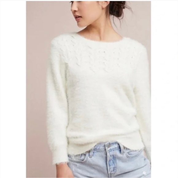 Anthropologie Sweaters - Anthropologie Rosie Neira Aubade Ivory Sweater - S